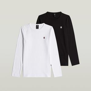 G-Star RAW Jongens T-Shirt Regular 2 Pack - Zwart - jongens