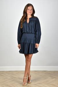 Ulla Johnson rok Cadiz met ruches blauw