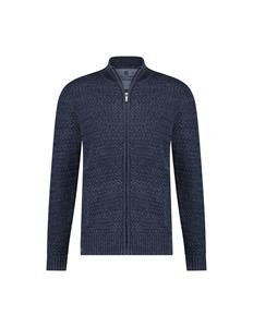 Fellows United Vest Small Cable Rough Navy  