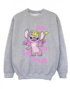 Disney jongens Lilo & Stitch Angel Fa La La Sweatshirt 5-6 Years wit