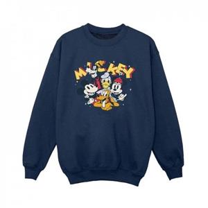 Disney jongens Mickey Mouse Group Sweatshirt 5-6 Years wit