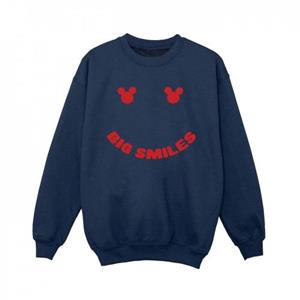 Disney jongens Mickey Mouse grote glimlach Sweatshirt 5-6 Years wit