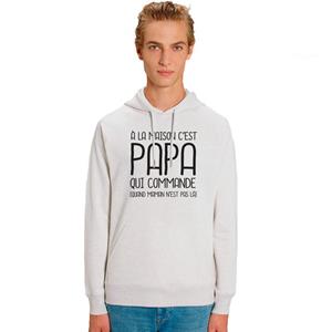 We are family Herensweater met capuchon - THUIS HET IS DAD DIE 2 WAF BESTELT XS vuilwit