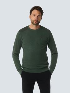 No Excess Pullover crewneck 2 coloured jacqua dark green