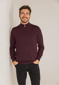 State Of Art Half Zip Trui Bordeaux