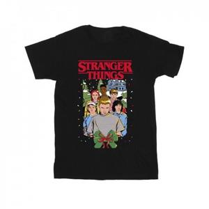 Pertemba FR - Apparel Netflix Boys Stranger Things kerstposter T-shirt 9-11 Years wit