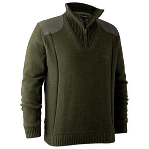 Deerhunter - Carlisle Knit with Stormliner - Softshelltrui, olijfgroen