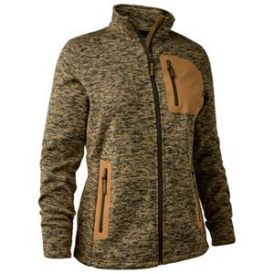 Deerhunter - Women's Sarek Knitted Jacket - Fleecevest, bruin