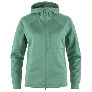 Fjällräven - Women's Abisko Grid Fleece Hoodie - Fleecevest, turkoois