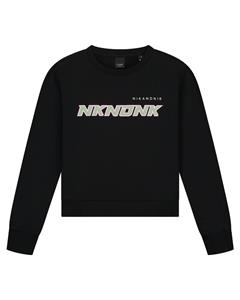 Nik & Nik Meisjes sweater racer zwart