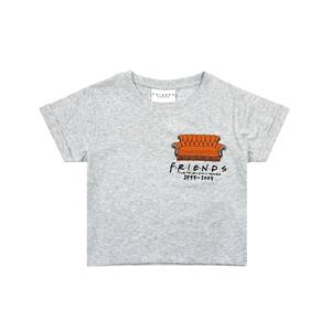 Friends Central Perk Sofa Crop T-shirt voor meisjes 11-12 grijs
