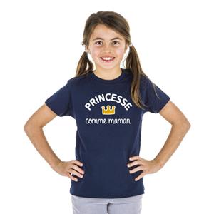 Les Éphémères Kinder T-shirt PRINSES ALS MOM 2 ans marineblauwe kleur