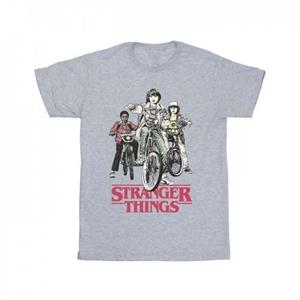 Pertemba FR - Apparel Netflix Girls Stranger Things Retro Bikers katoenen T-shirt 12-13 wit