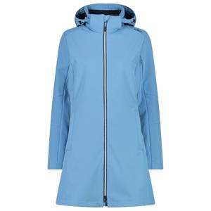 CMP - Women's Parka Zip Hood Softshell - Softshelljack, blauw
