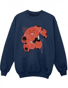 Disney Boys Big Hero 6 Baymax Suite Pose-sweatshirt 5-6 Years wit