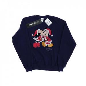 Disney jongens Mickey en Minnie kerstkus sweatshirt 7-8 Years wit