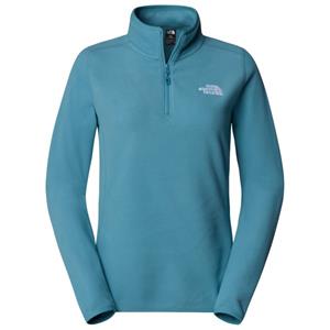 The North Face 100 Glacier 1/4 Zip Fleece Dames Algae Blue