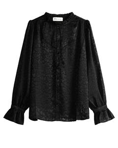 Pom Amsterdam Blouse Hearts Zwart dames