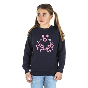 Monsieur Madame Sweat Enfant VISAGE MADAME 4 ans marineblauwe kleur