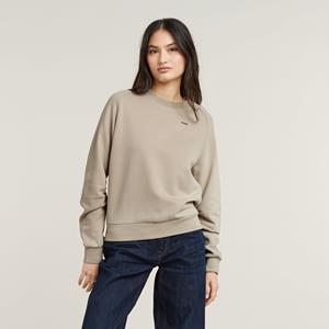 G-Star RAW Sweater Sleeve Construction met rimpeling op de ellebogen