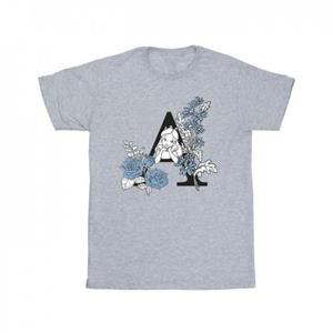 Disney meisjes Alice In Wonderland Letter A katoenen T-shirt 9-11 Years grijs