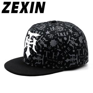 ZEXIN Hoed Hiphop Platte Pet Mode Trend Baseball Cap Grote Hoofd Rond De Street Dance Cap Outdoor Leisure Platte Pet 56-60CM