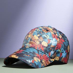 Fashion human De nieuwe hitteoverdracht print bloem honkbalpet persoonlijkheid trend van mannen en vrouwen modellen outdoor zonnehoed mode veelzijdige hoed M（56-59cm）