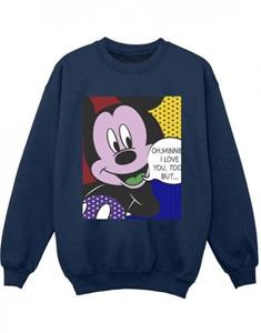 Disney jongens Mickey Mouse Oh Minnie popart Sweatshirt 5-6 Years wit