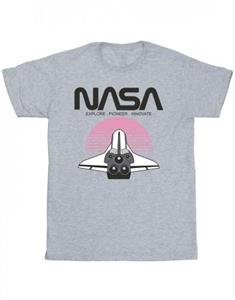 NASA Space Shuttle zonsondergang T-shirt voor jongens 9-11 Years wit