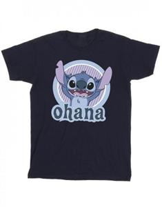 Disney Lilo en Stitch Ohana Circle katoenen T-shirt voor meisjes 5-6 Years wit