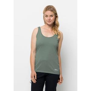 Jack Wolfskin Pack & Go Tank Top Hemd Dames Middengroen