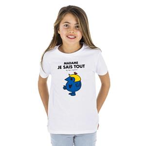 Monsieur Madame Kinder T-shirt MADAM IK WEET ALLES 2 ans wit