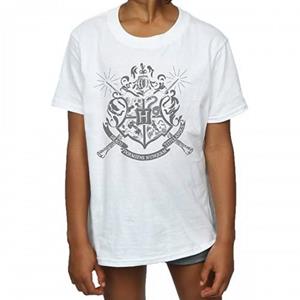 Harry Potter Girls Hogwarts Cotton T-Shirt 12-13 wit