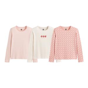 LA REDOUTE COLLECTIONS Set van 3 bedrukte onderhemdjes