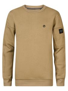 Petrol Industries - Jongens Logo sweater Salcha - Bruin