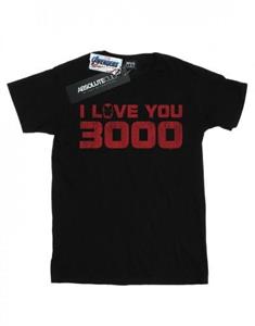 Marvel Girls Avengers Endgame I Love You 3000 Distressed katoenen T-shirt 12-13 wit