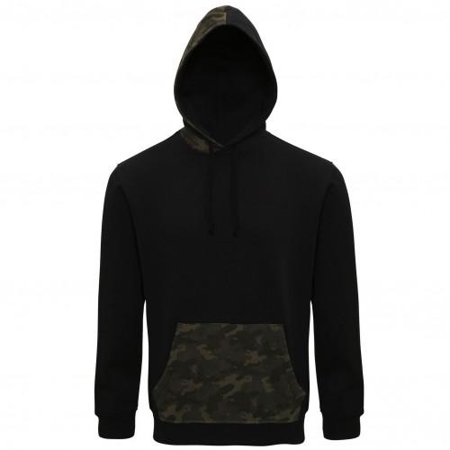 Asquith & Fox Camo getrimde herenhoodie L