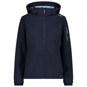 CMP - Women's Softshell Jacket Zip Hood - Softshelljack, blauw