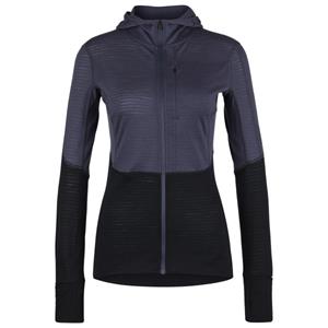 Icebreaker - Women's 200 RealFleece Descender L/S Zip Hoodie - Merinohoodie, zwart