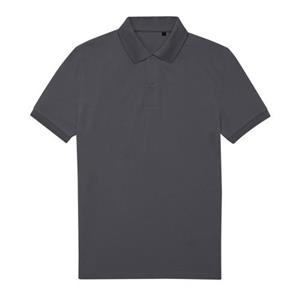 B&C My Eco-poloshirt voor heren M donkergrijze kleur