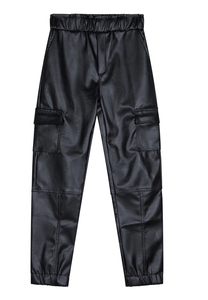 Indian Blue Jeans Meisjes cargo broek pu - Donker zilver