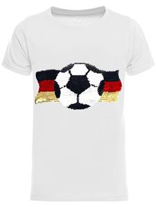 BEZLIT Jungen Wende Pailletten Deutschland Shirt Fussball EM 2024 104 zwart