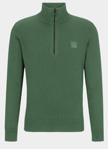 Sweater BOSS Kanobix Half Zip Trui Groen