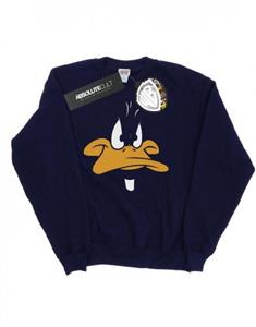 Looney Tunes meisjes Daffy Duck Big Face Sweatshirt 12-13 zwart