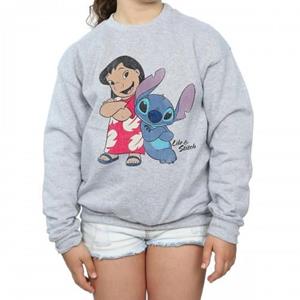 Lilo & Stitch Klassiek meisjessweatshirt 9-11 Years grijs