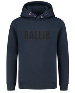 Ballin Amsterdam Perforated Logo Hoodie Kids Donkerblauw - 
