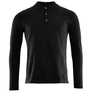 Aclima LeisureWoo Pique Shirt Long Sleeve Men's (Maat - M, Kleur - Jet Black)