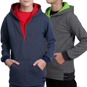 BEZLIT Jungen Pullover mit Kapuze meliert 104 blauw