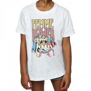 DC Comics Girls Power-katoenen T-shirt voor dames 12-13 wit