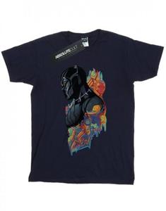 Marvel jongens Black Panther profiel T-shirt 12-13 wit